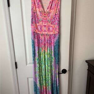 Lilly Pulitzer Pearce Maxi Dress sunshine city